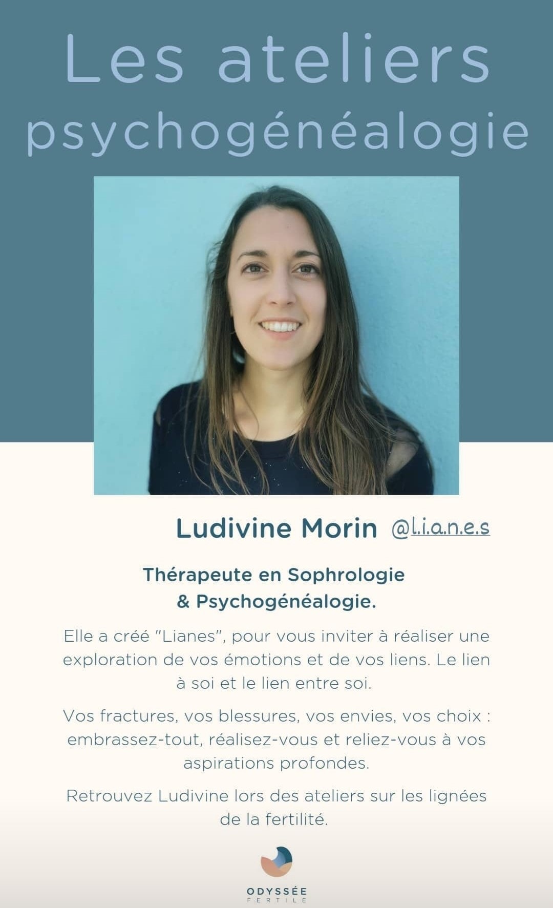 Réserver Atelier Ludivine Morin Psychogénéalogie fertilité et grossesse